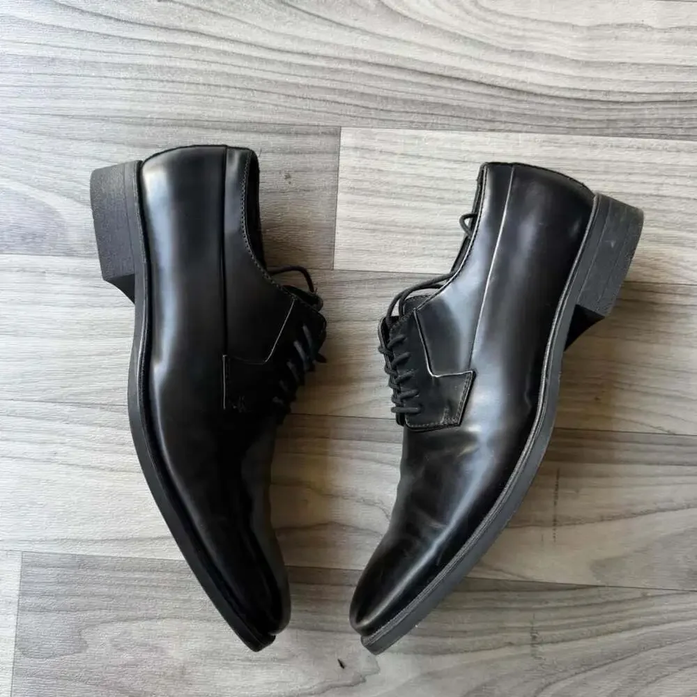 Calvin Klein Edison Black Leather Dress Shoes Men's 10M